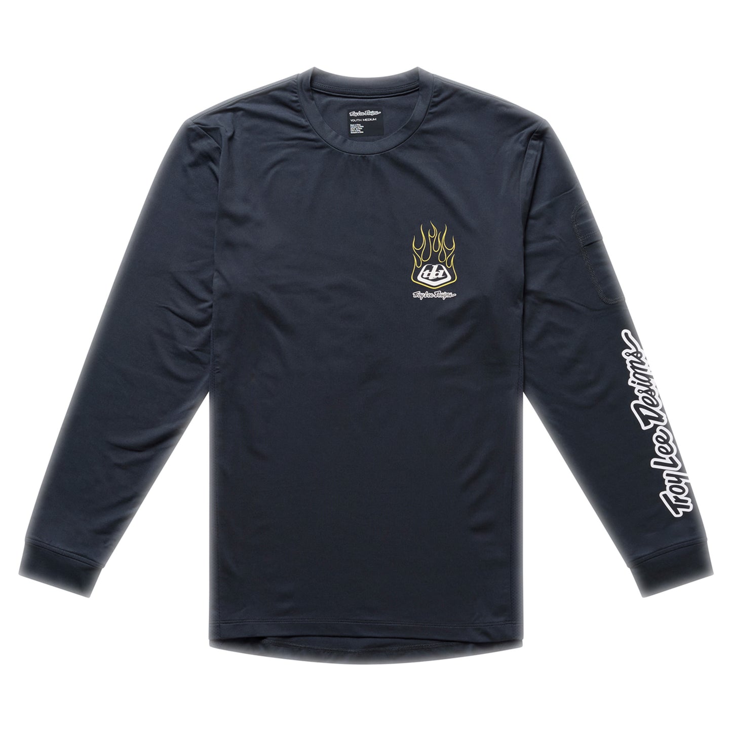 TLD Youth Ruckus Ride Long Sleeve Tee - M - Pressed Carbon - Image 1