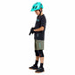 TLD Youth Skyline Ride Short Sleeve Tee - S - Signature Black / Real Teal - Image 4