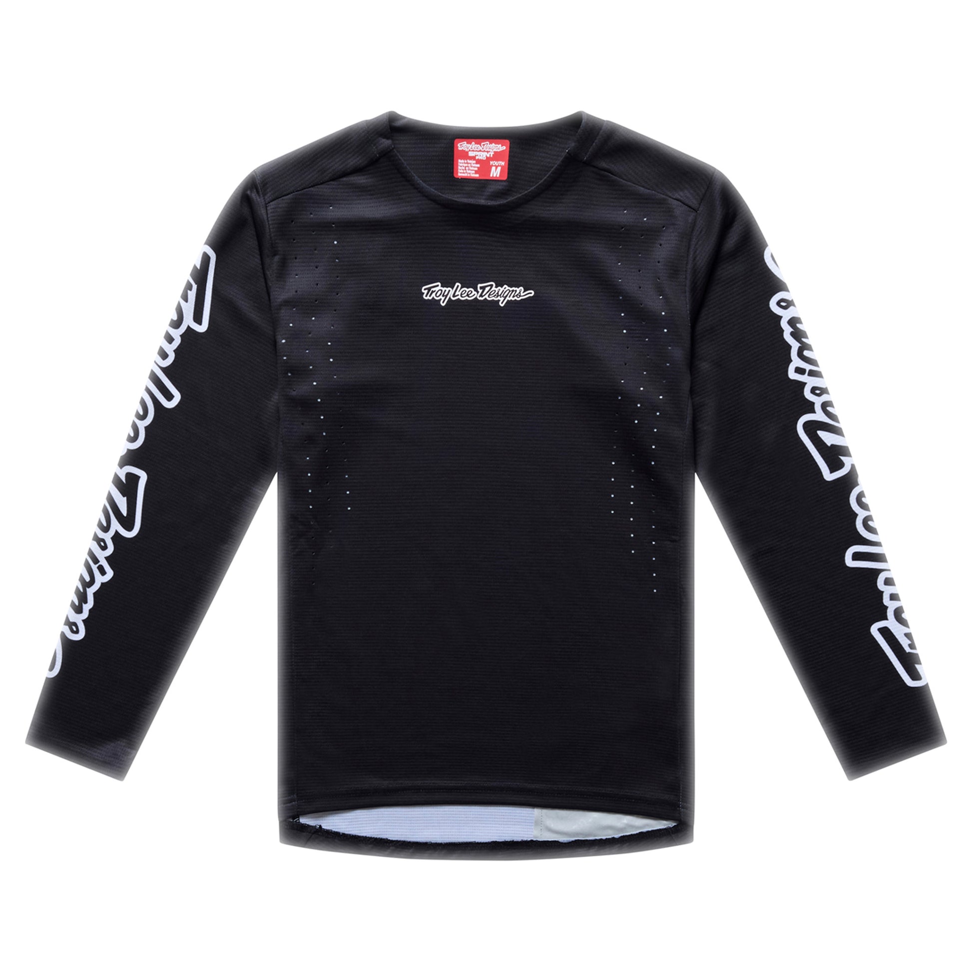 TLD Youth Sprint Pro Jersey - S - Mono Black - Image 1