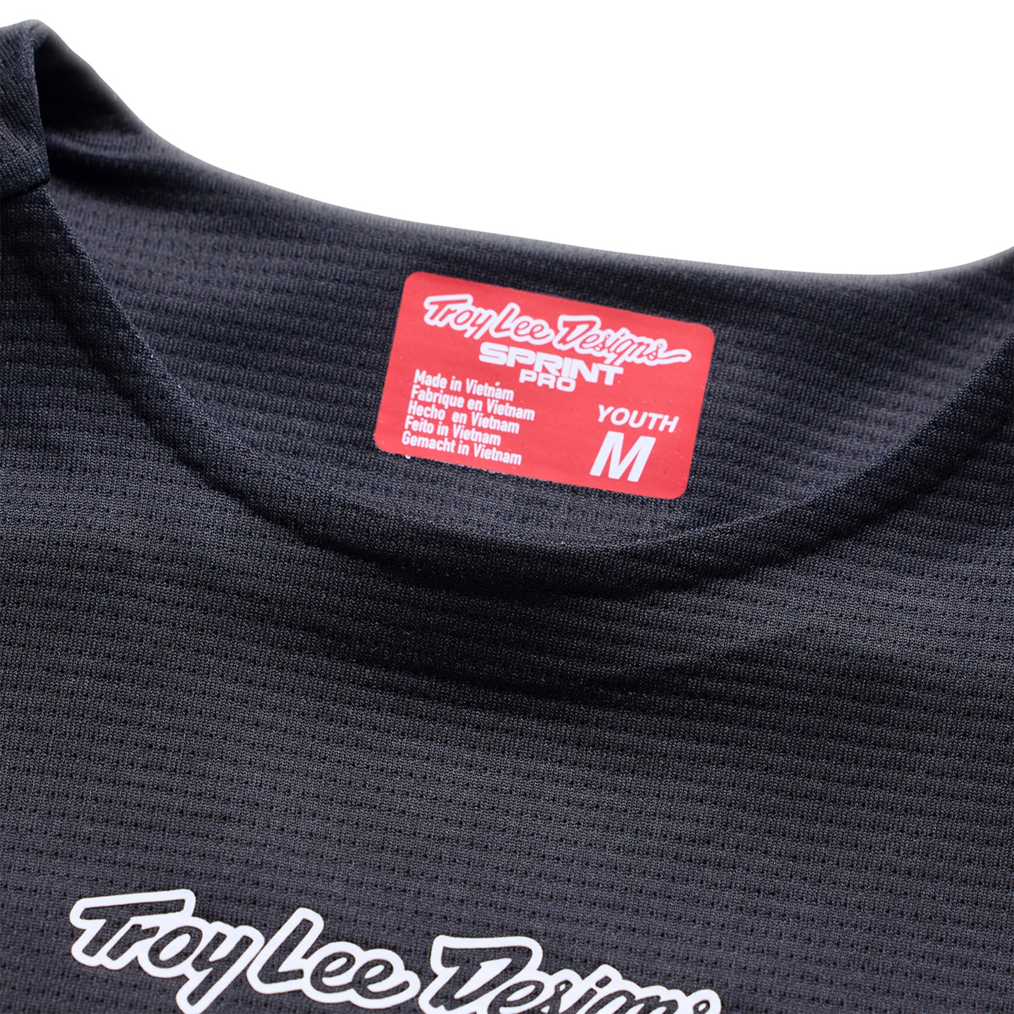 TLD Youth Sprint Pro Jersey - XL - Mono Black - Image 4