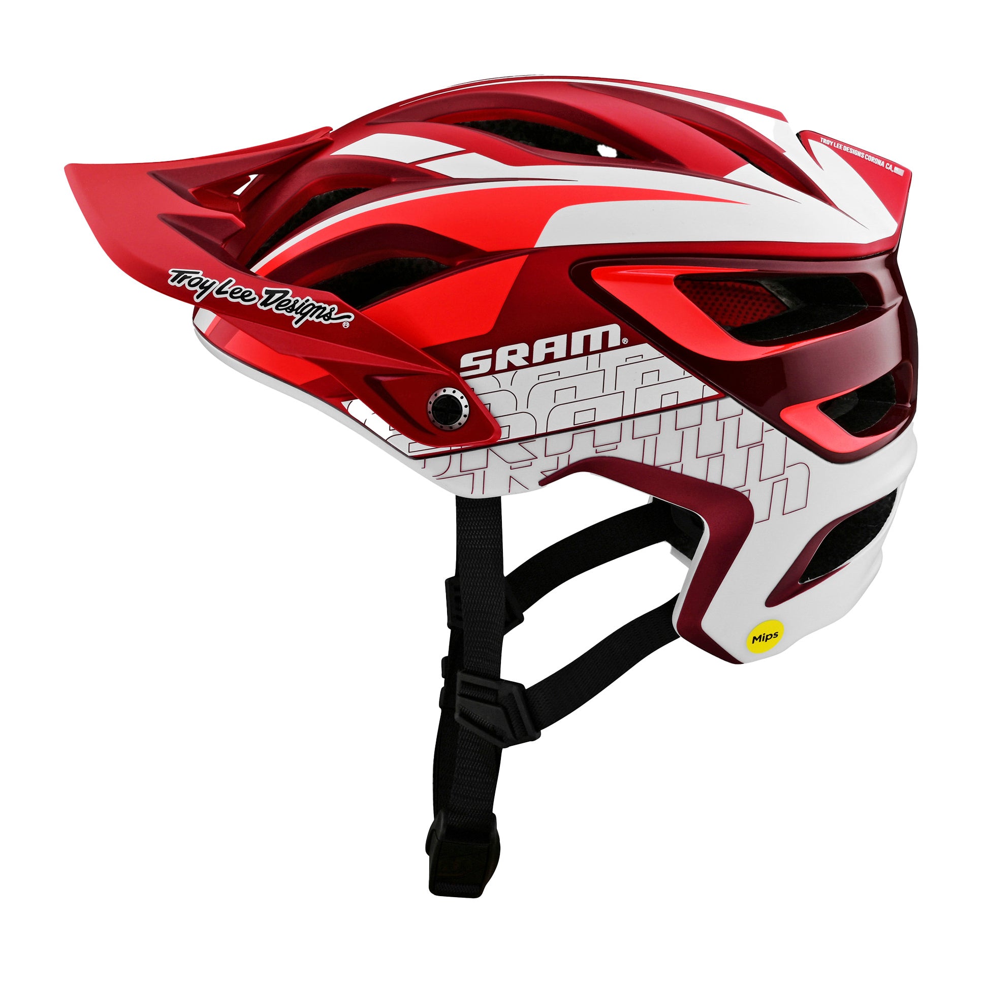 TLD A3 MIPS Helmet - XS-S - SRAM Red - Image 2