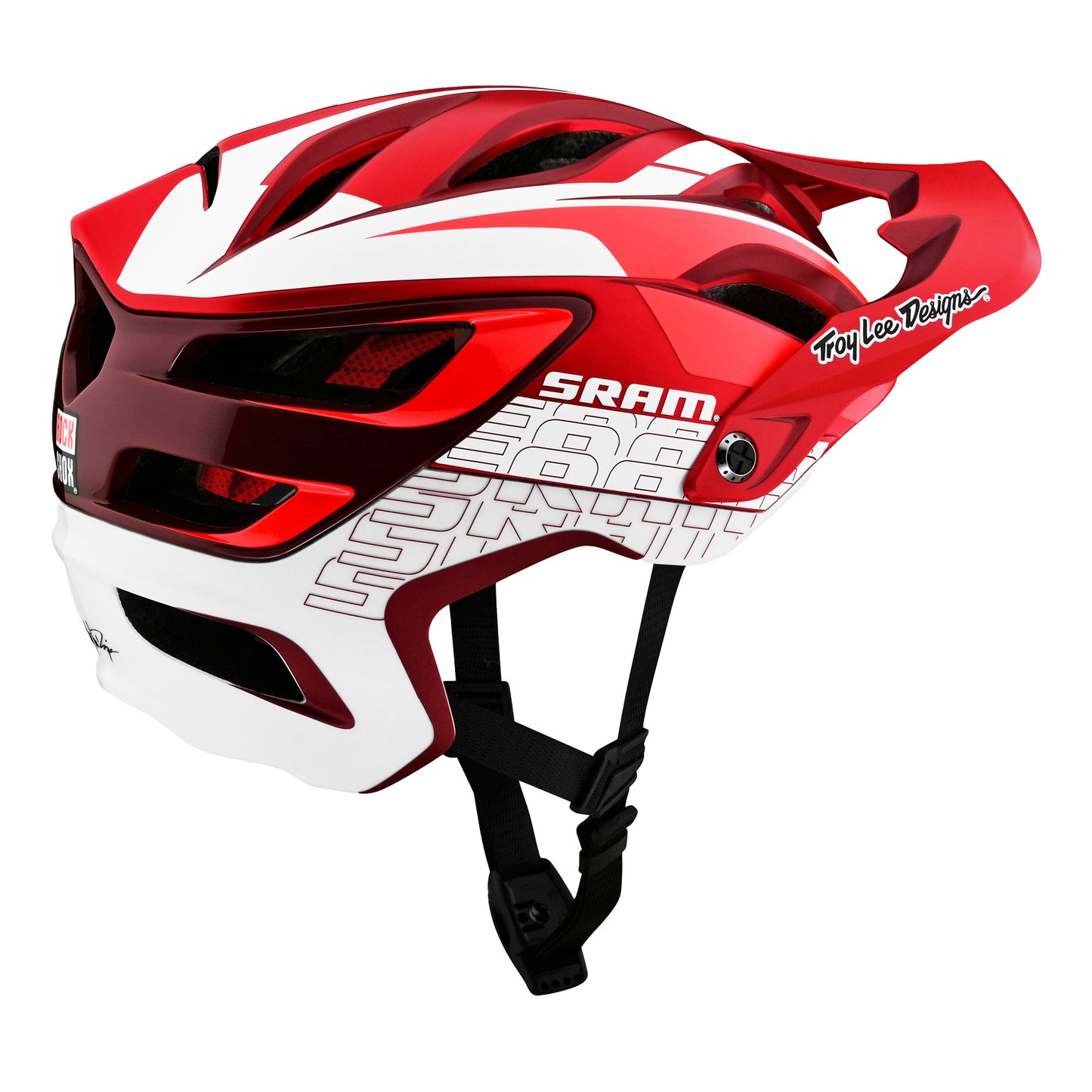 TLD A3 MIPS Helmet - XS-S - SRAM Red - Image 3