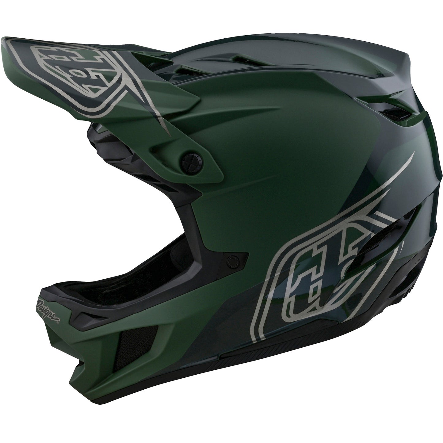 TLD D4 Polyacrylite MIPS Helmet - M-L - Shadow Olive - Image 2