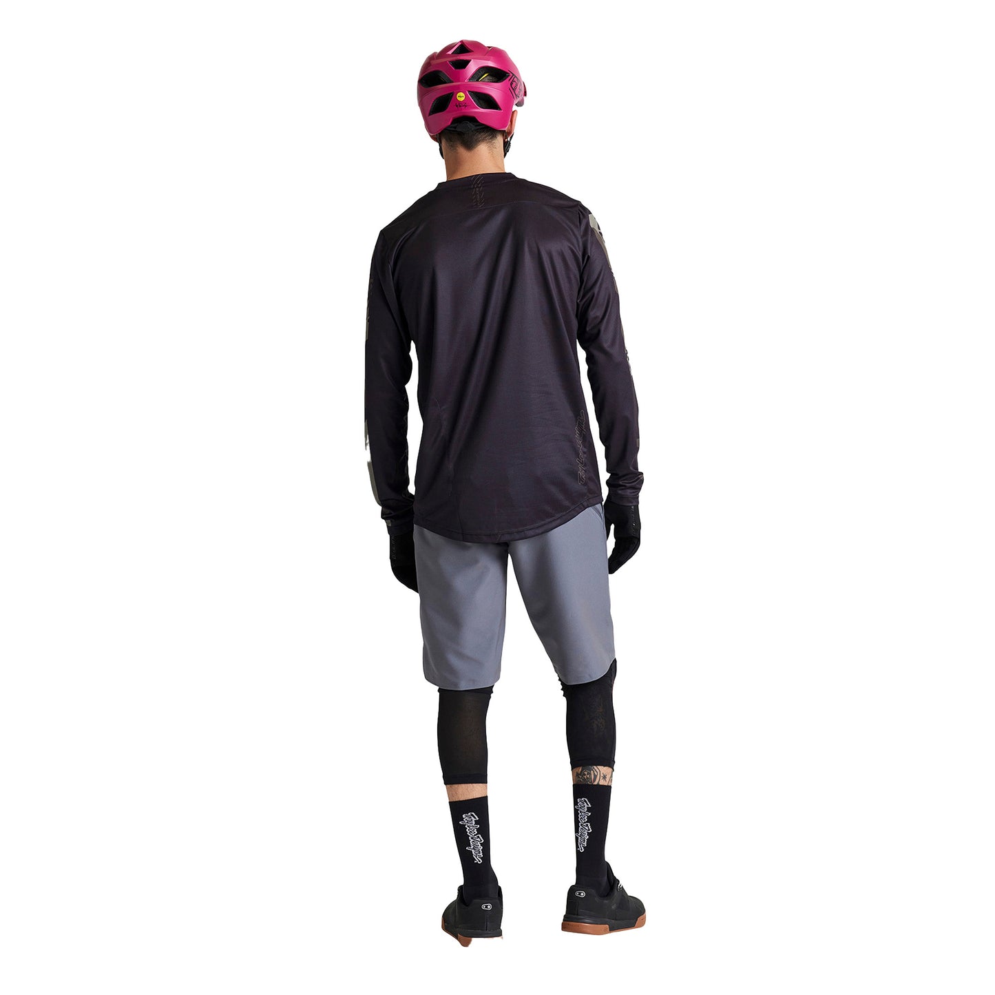 TLD Flowline Long Sleeve Jersey - L - Confined Black - Image 4