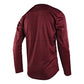 TLD Flowline Long Sleeve Jersey - XL - Revert Wine - Image 2