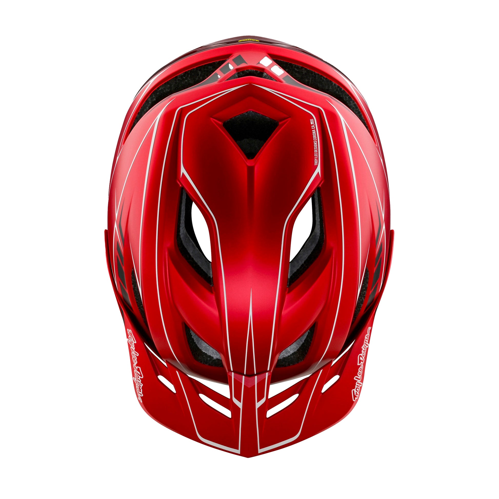 TLD Flowline SE MIPS Helmet - M-L - Pinstripe Red - Image 4
