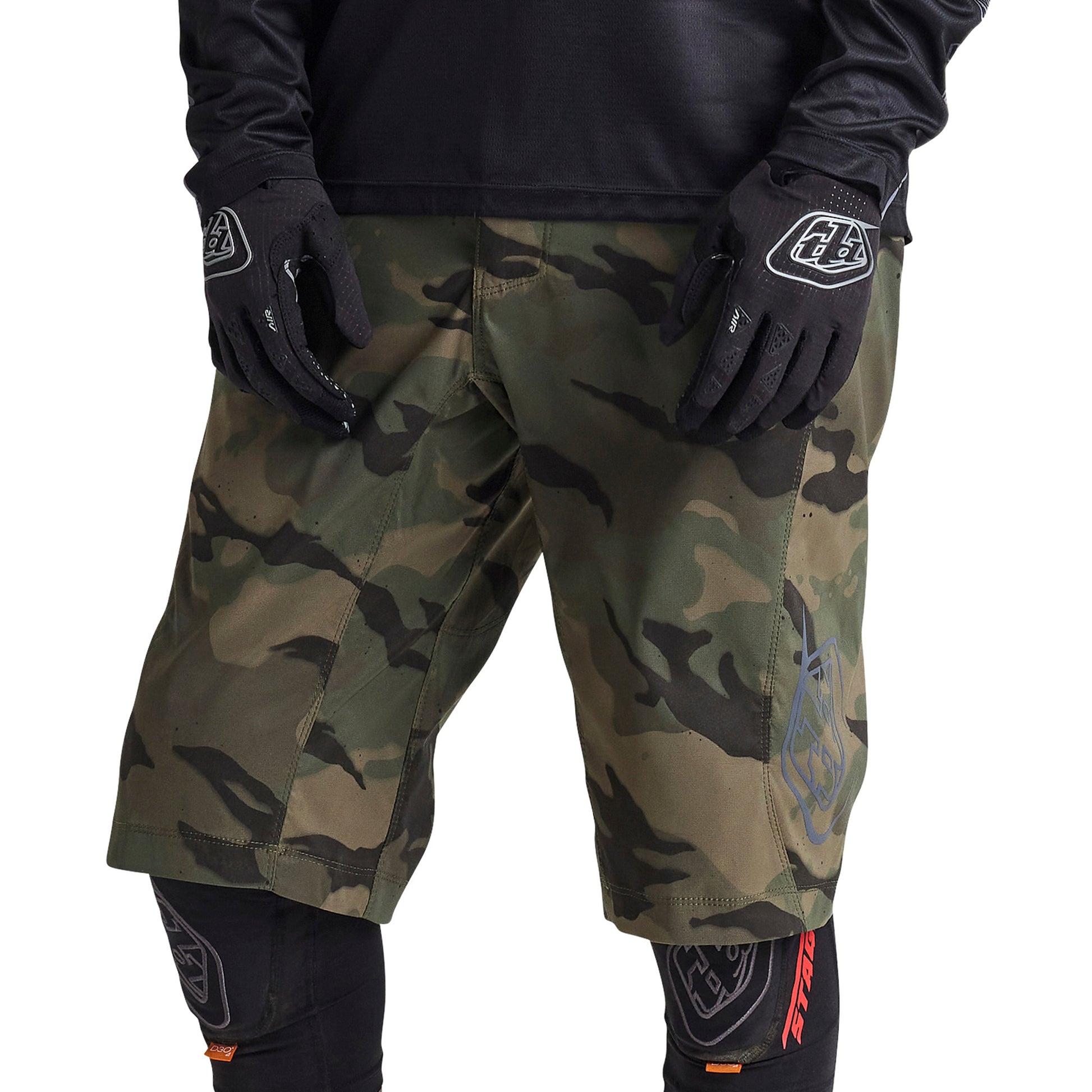 TLD Flowline Shell Shorts - M-32 - Spray Camo Army - Image 2