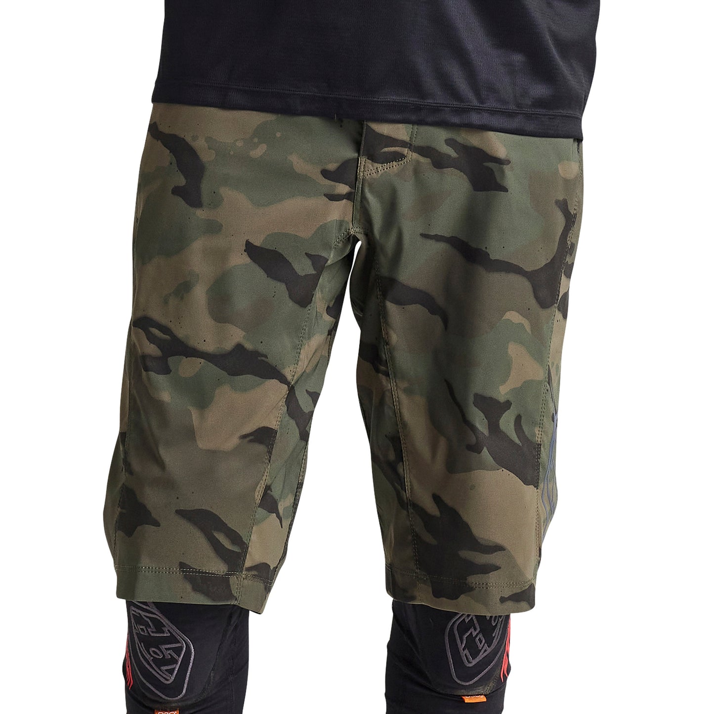 TLD Flowline Shell Shorts - S-30 - Spray Camo Army - Image 1