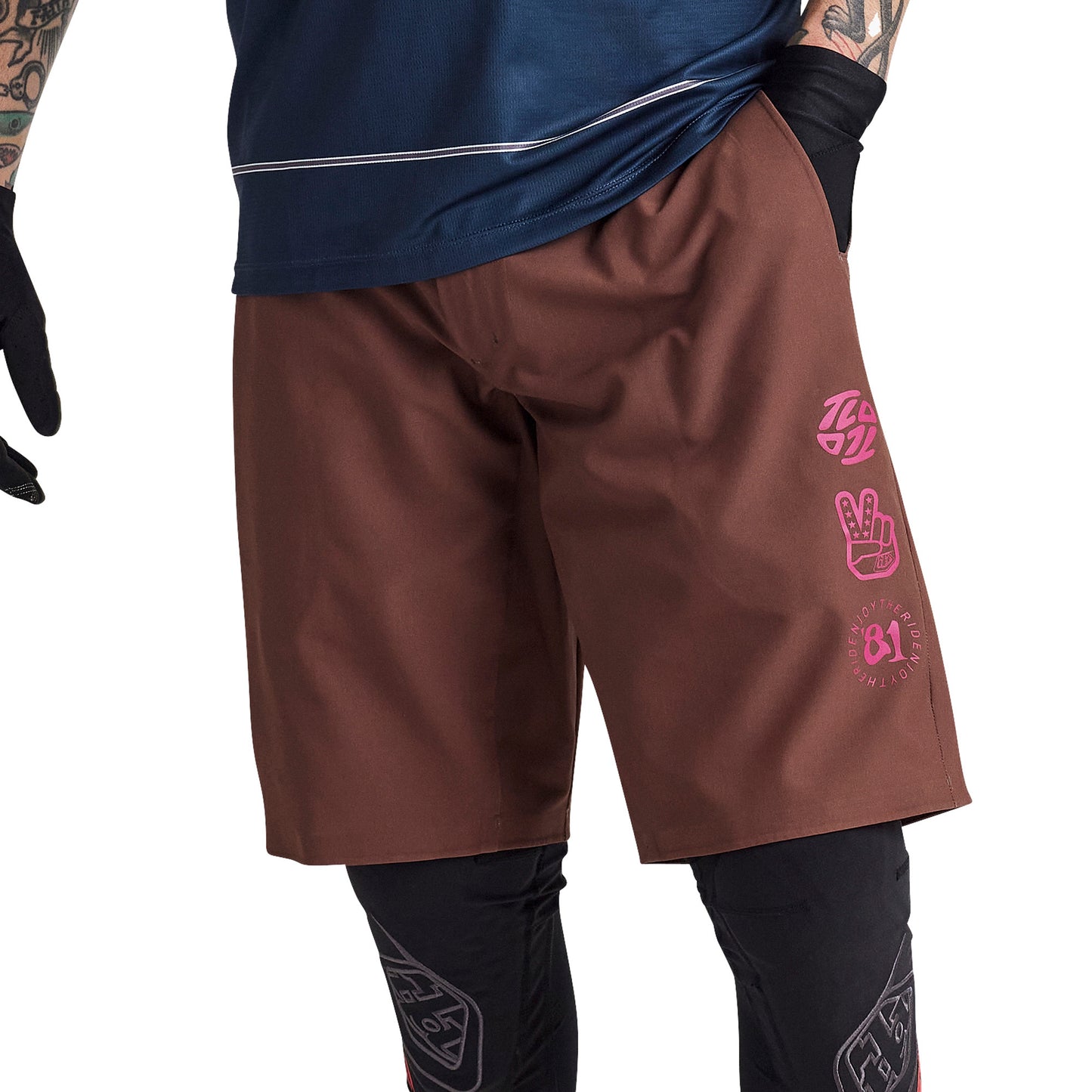 TLD Flowline Superlyte Shorts - M-32 - Mono Chocolate - Image 2