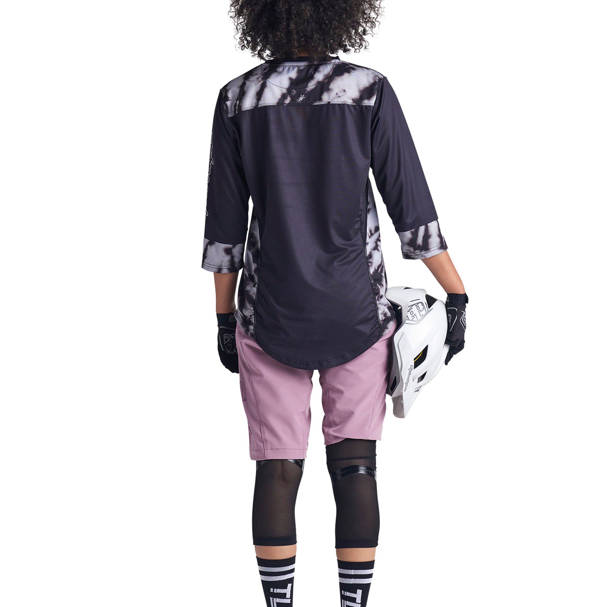 TLD Mischief Women's 3-4 Sleeve Jersey - Women's M - Tie Dye Black - Image 5