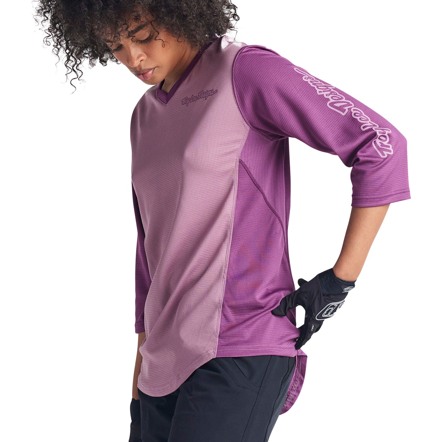 TLD Mischief Women's 3-4 Sleeve Jersey - Women's S - Rosewood - Image 5