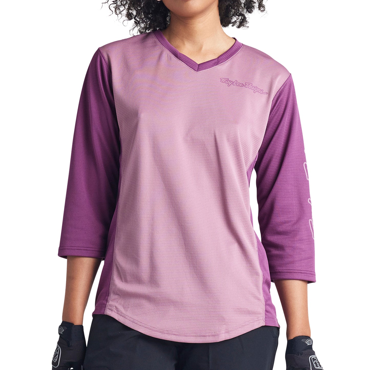 TLD Mischief Women's 3-4 Sleeve Jersey - Women's XL - Rosewood - Image 1