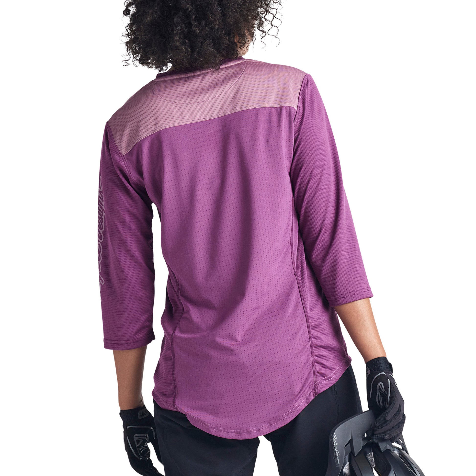TLD Mischief Women's 3-4 Sleeve Jersey - Women's XL - Rosewood - Image 6