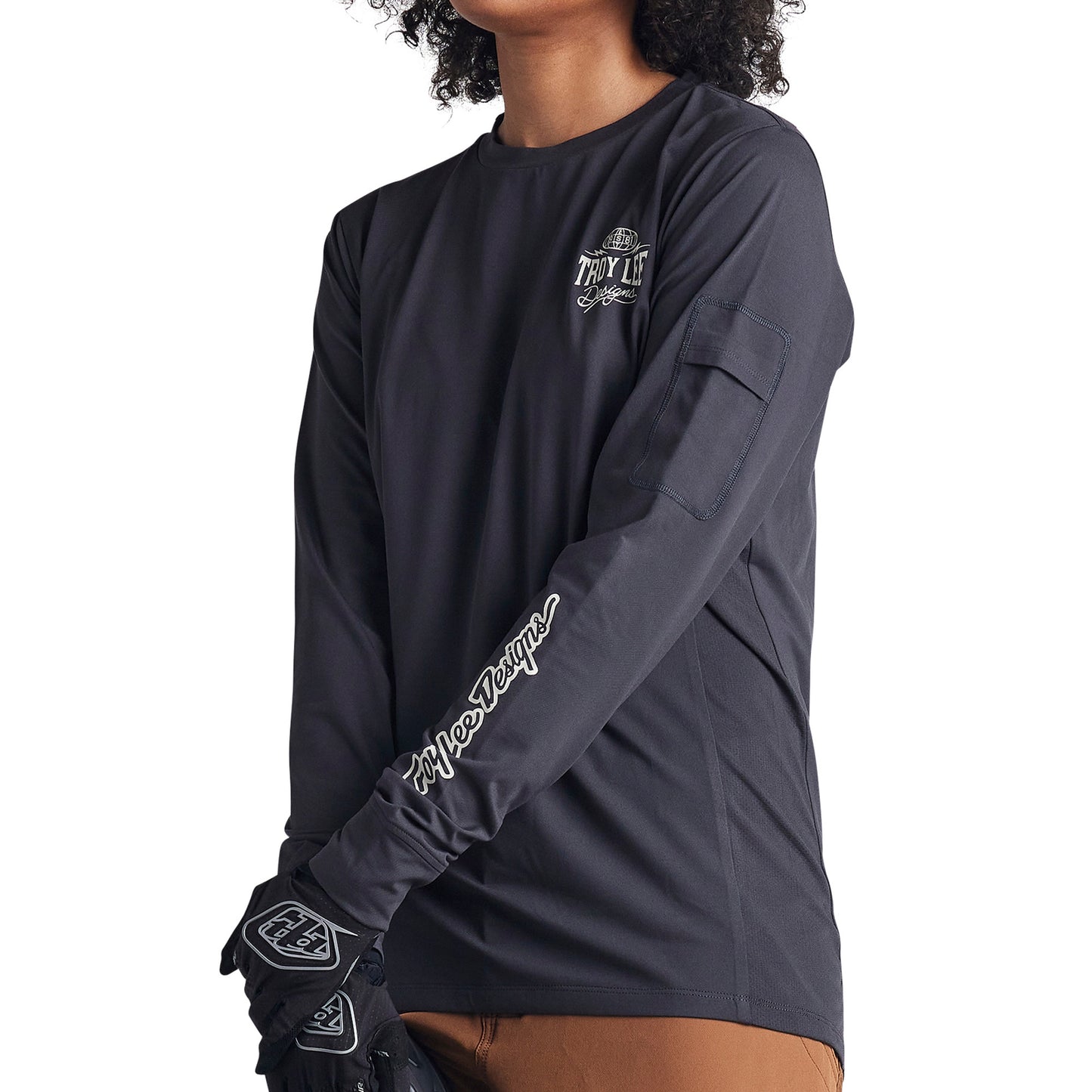TLD Ruckus 3-4 Sleeve Jersey - L - Bolts Carbon - Image 2