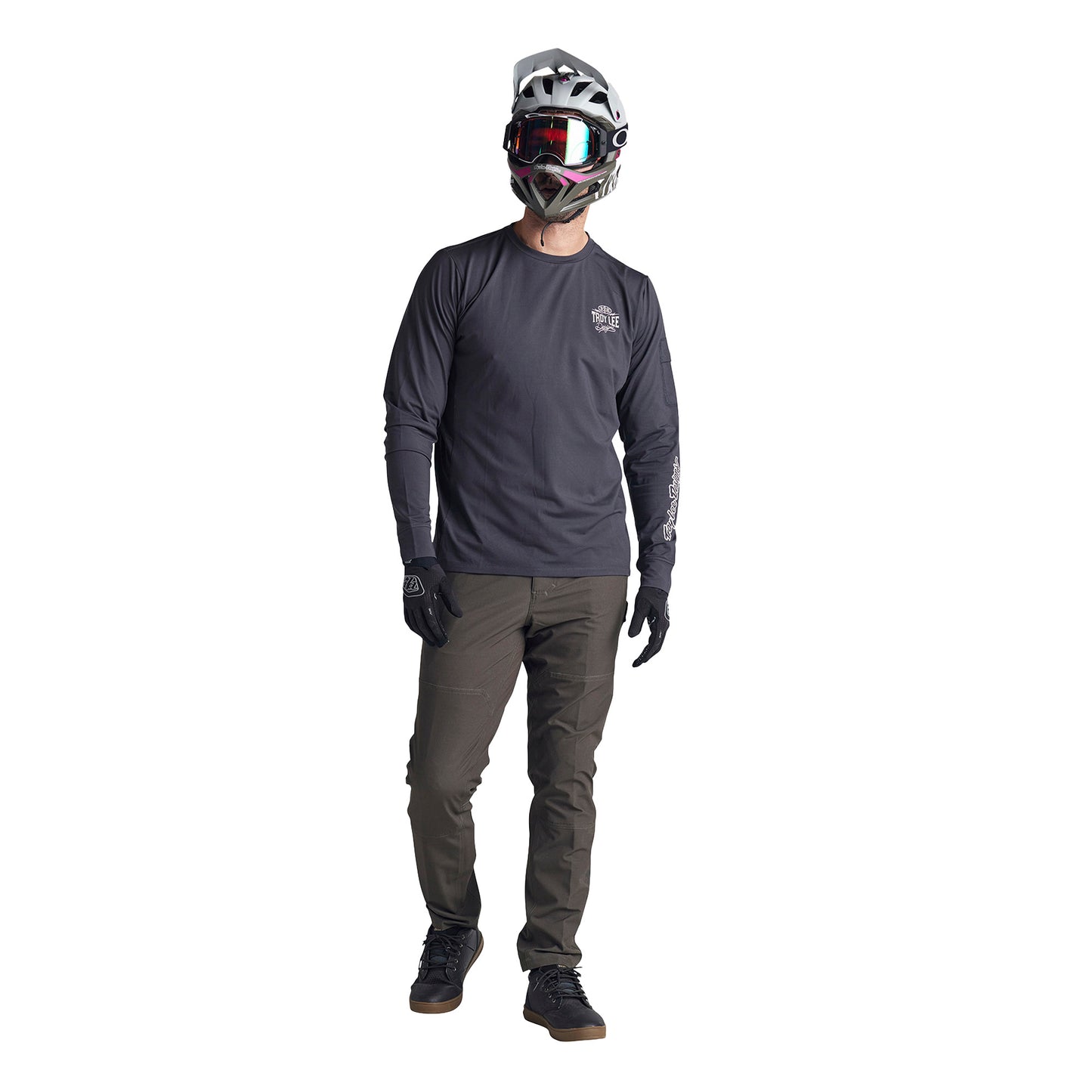 TLD Ruckus 3-4 Sleeve Jersey - L - Bolts Carbon - Image 6