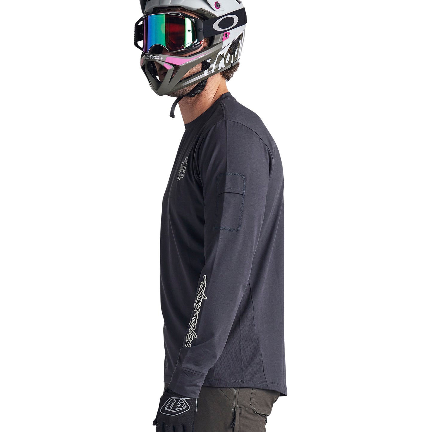 TLD Ruckus 3-4 Sleeve Jersey - L - Bolts Carbon - Image 7
