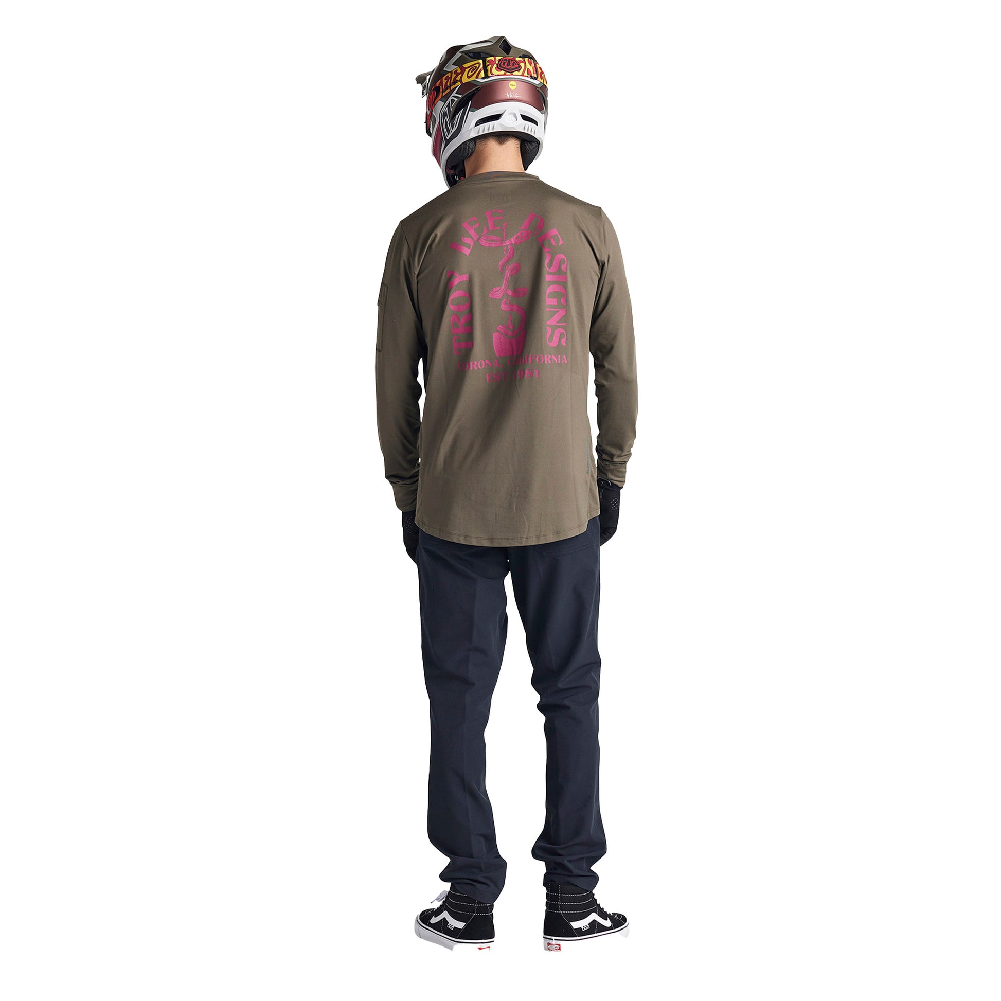 TLD Ruckus 3-4 Sleeve Jersey - M - Fangs Olive - Image 5