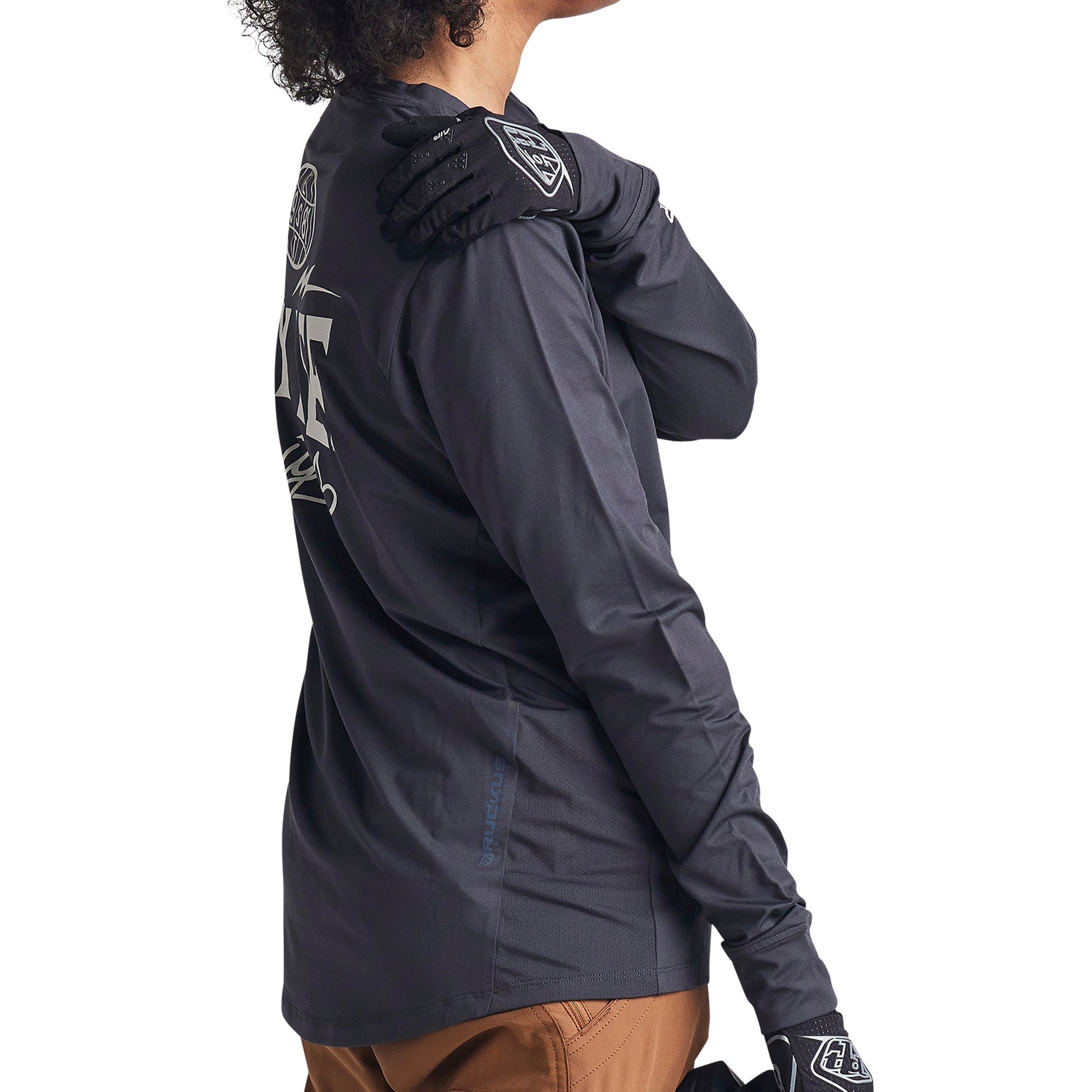 TLD Ruckus 3-4 Sleeve Jersey - S - Bolts Carbon - Image 9