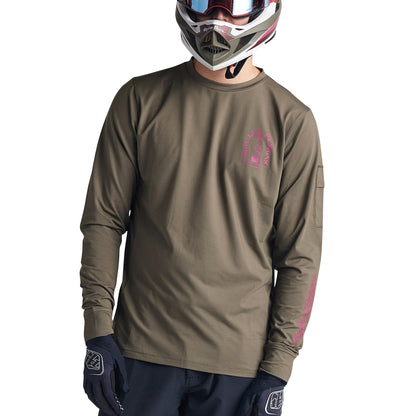 TLD Ruckus 3-4 Sleeve Jersey - S - Fangs Olive - Image 1