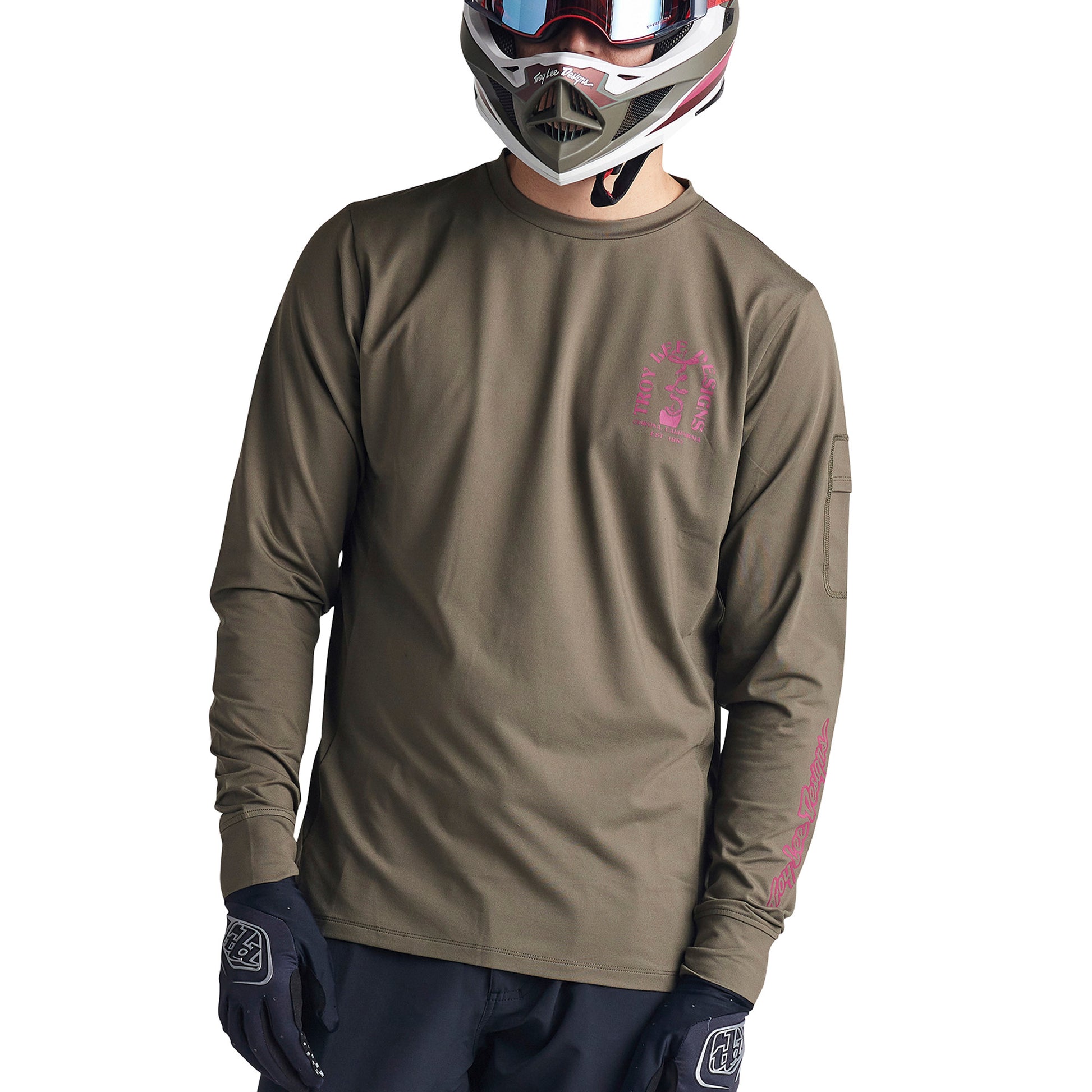 TLD Ruckus 3-4 Sleeve Jersey - XL - Fangs Olive - Image 1