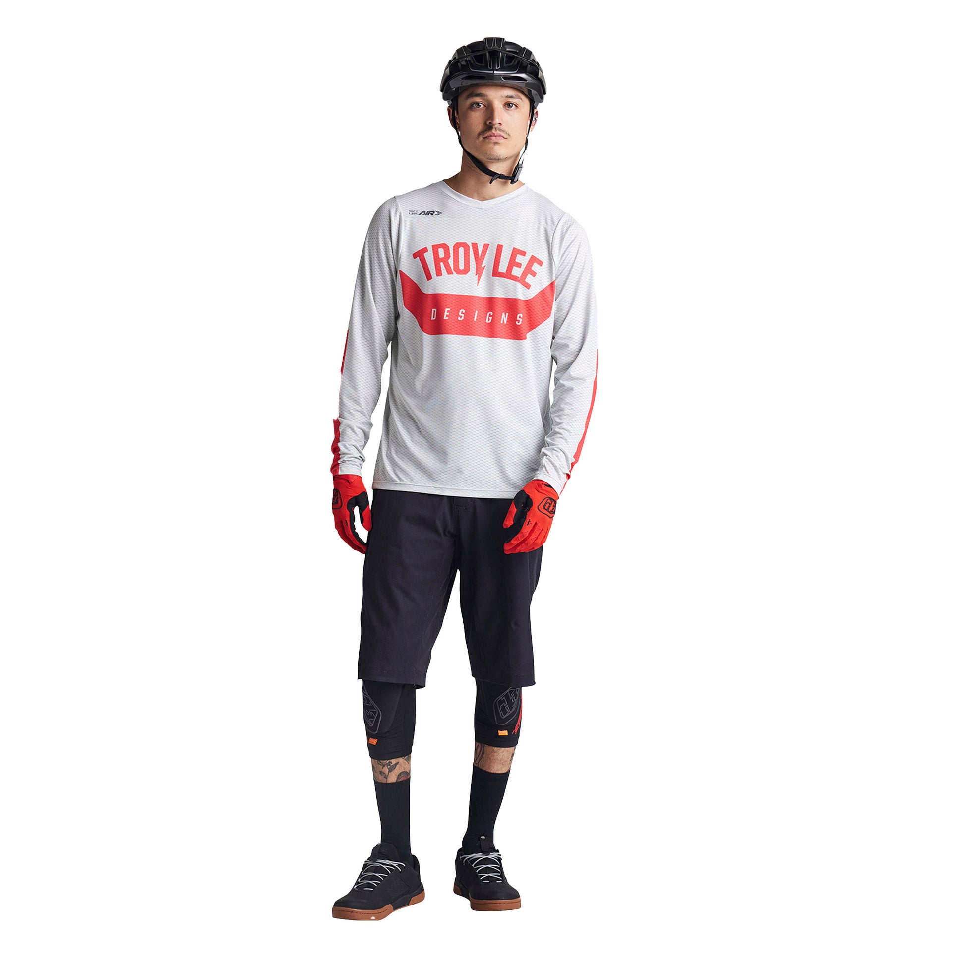 TLD Skyline Air Long Sleeve Jersey - L - Aircore Cement - Image 3