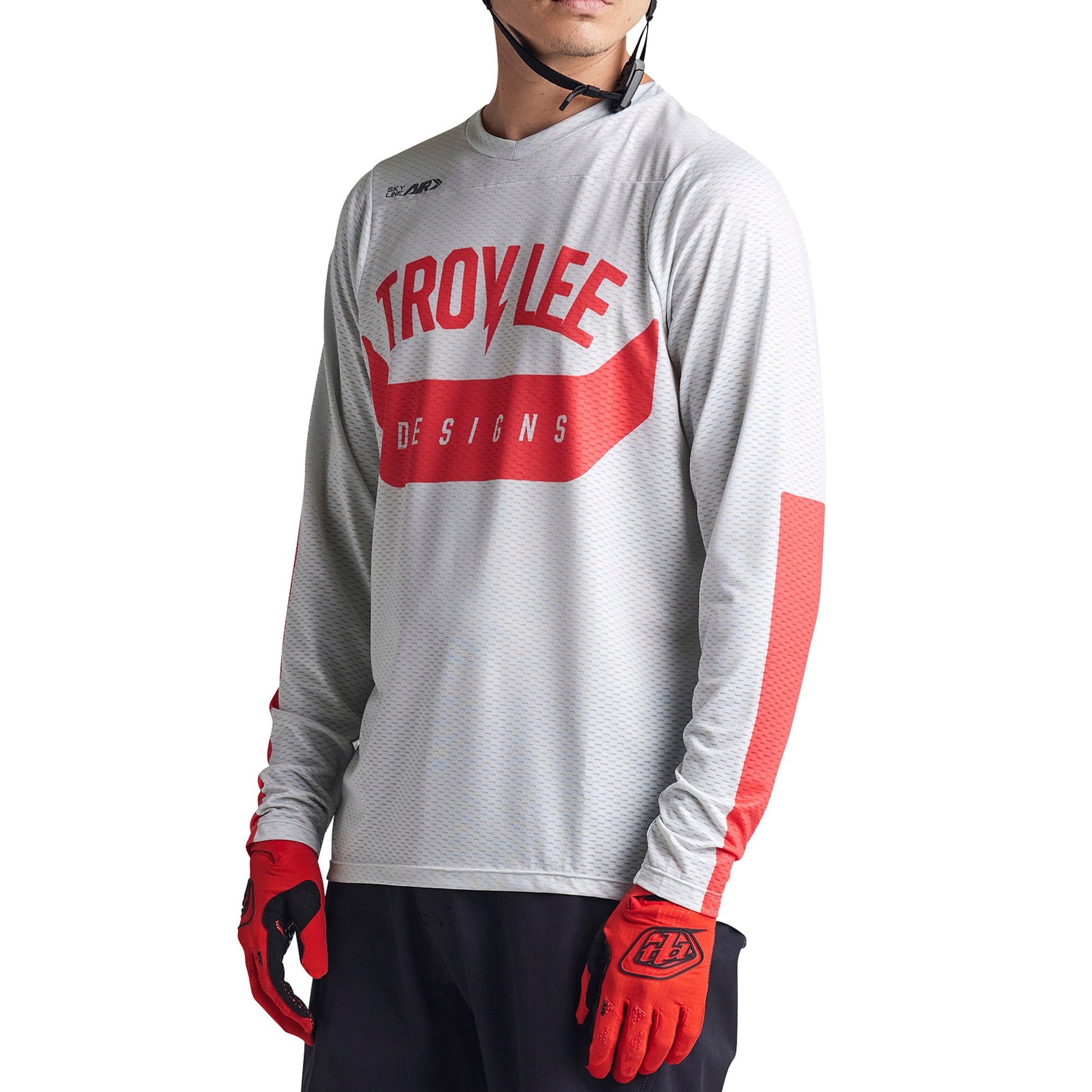 TLD Skyline Air Long Sleeve Jersey - S - Aircore Cement - Image 2