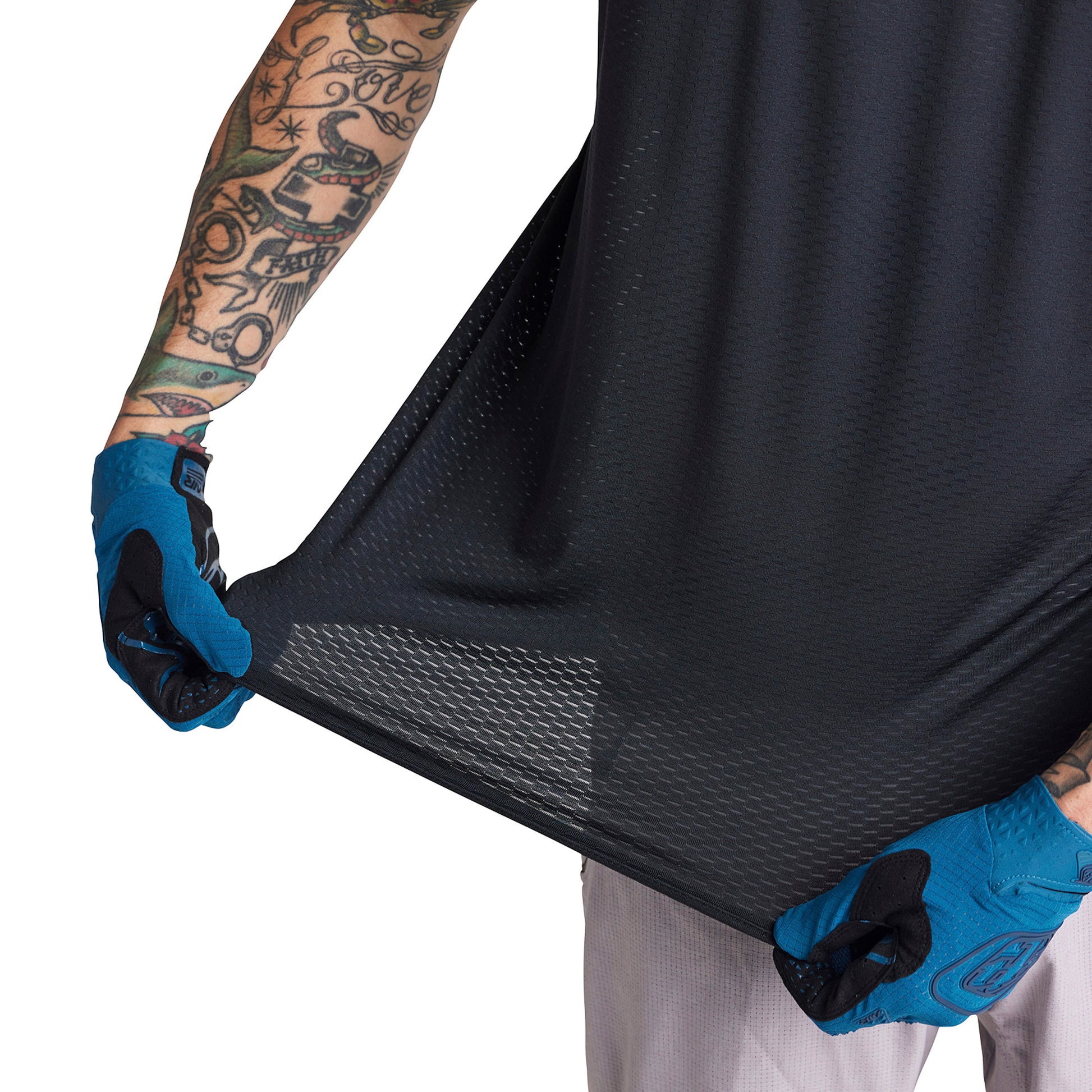 TLD Skyline Air Short Sleeve Jersey - L - Mono Black - Image 8