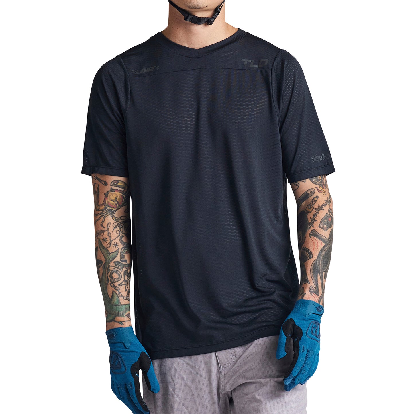 TLD Skyline Air Short Sleeve Jersey - S - Mono Black - Image 1