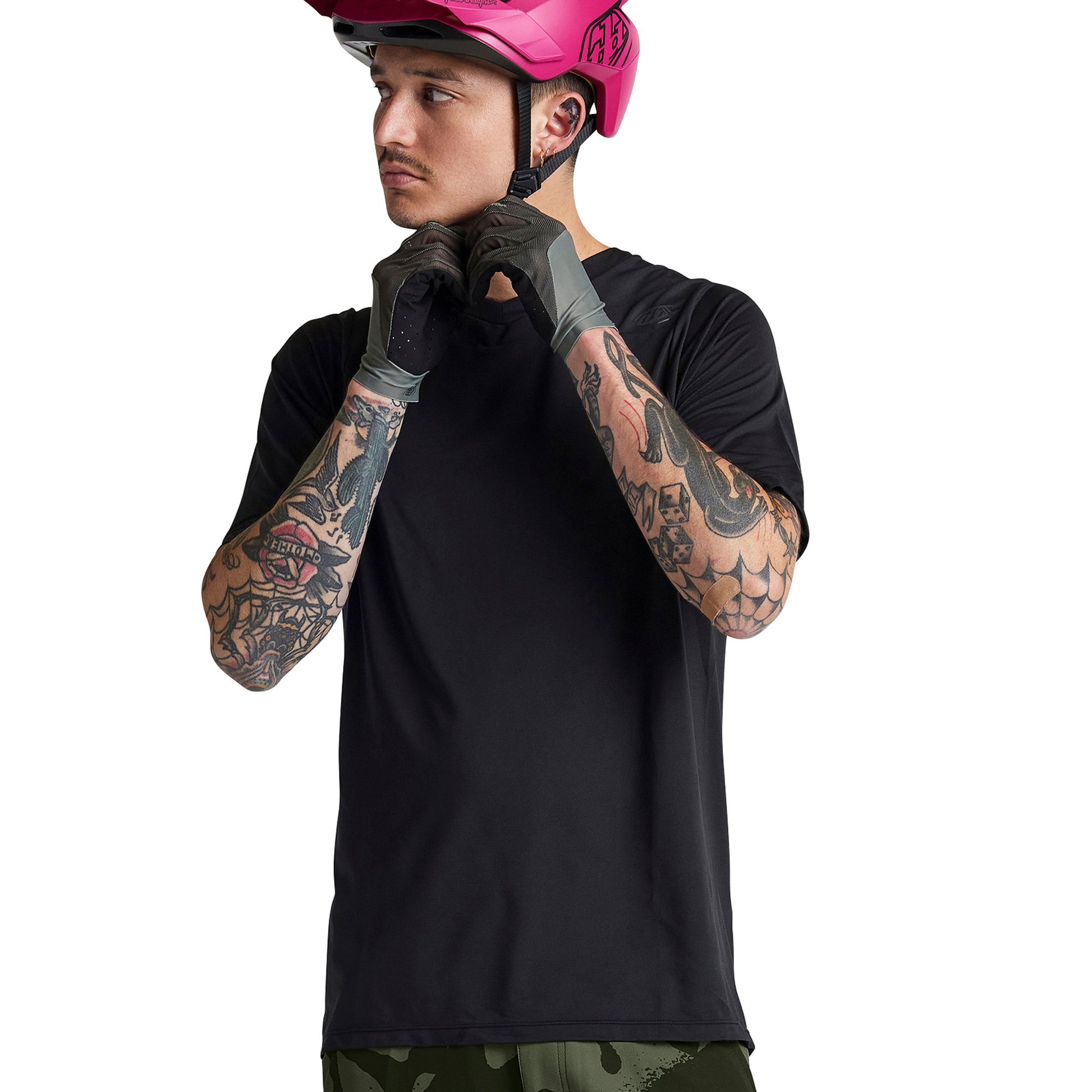 TLD Skyline Air Short Sleeve Jersey - S - Mono Black - Image 2