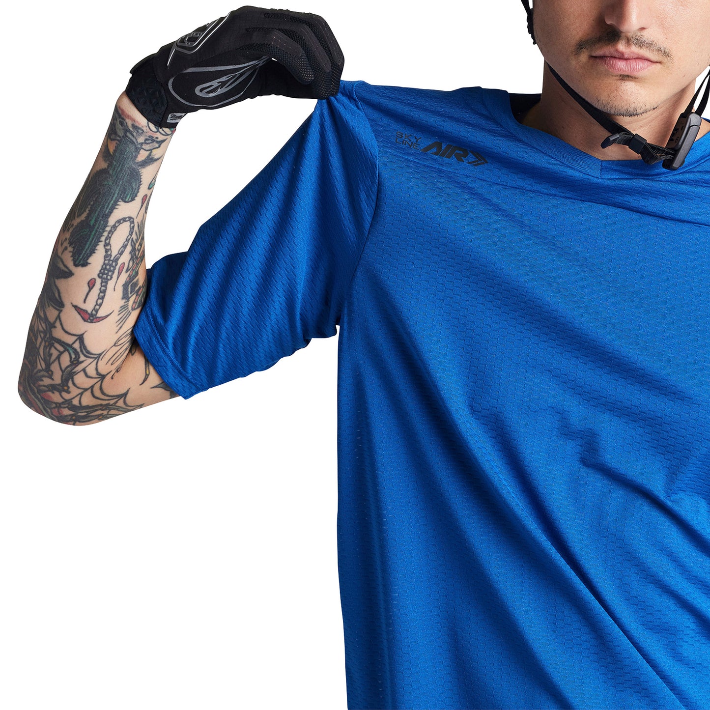 TLD Skyline Air Short Sleeve Jersey - XL - Mono True Blue - Image 9