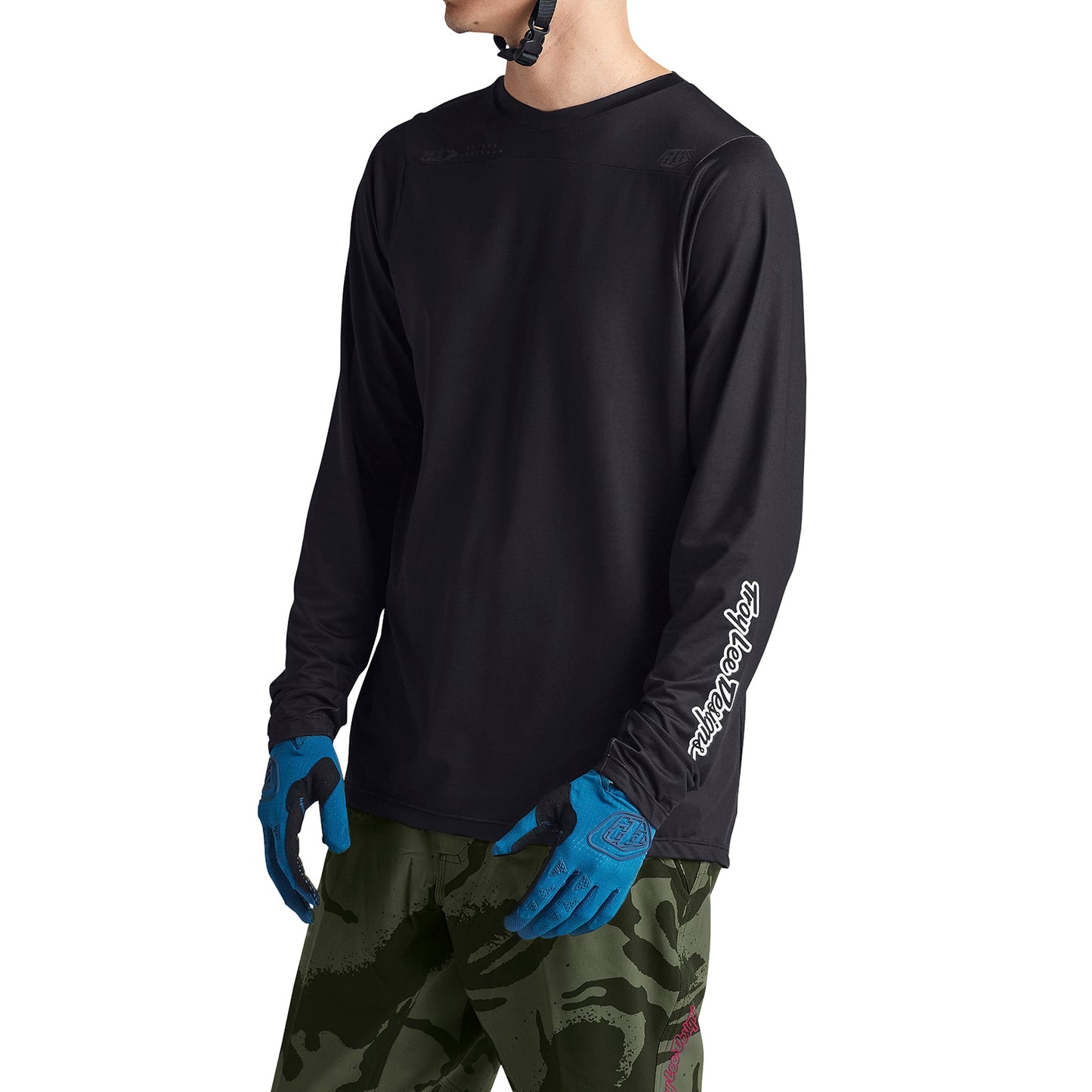 TLD Skyline Long Sleeve Jersey - L - Mono Black - Image 3