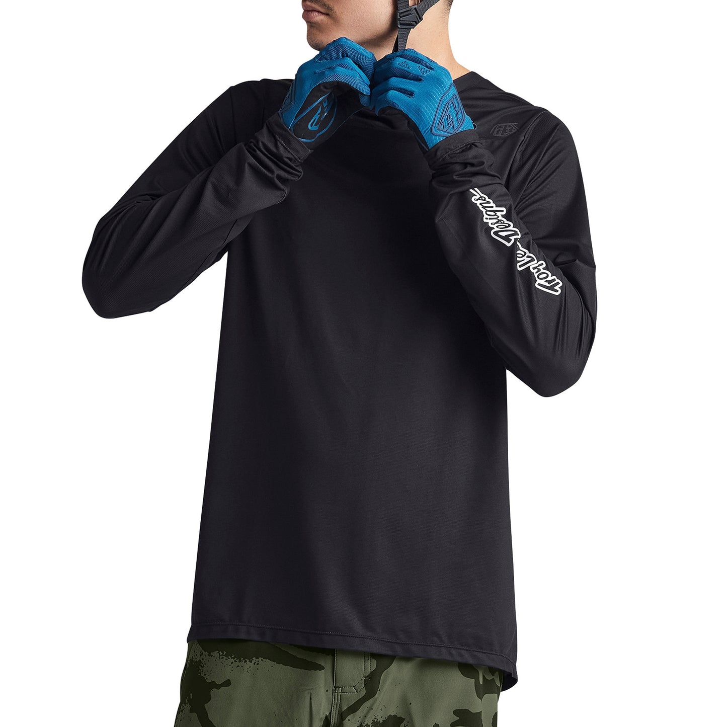 TLD Skyline Long Sleeve Jersey - M - Mono Black - Image 1