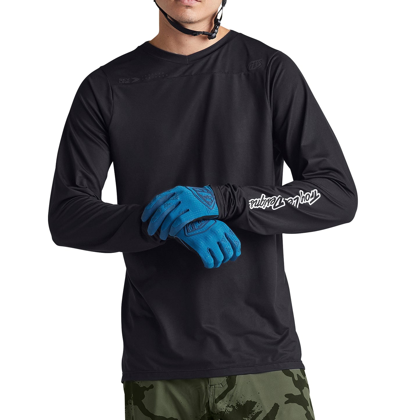 TLD Skyline Long Sleeve Jersey - M - Mono Black - Image 2