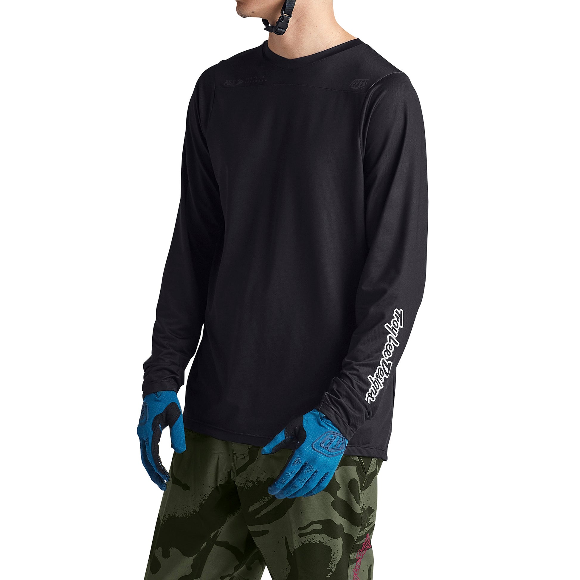 TLD Skyline Long Sleeve Jersey - S - Mono Black - Image 3