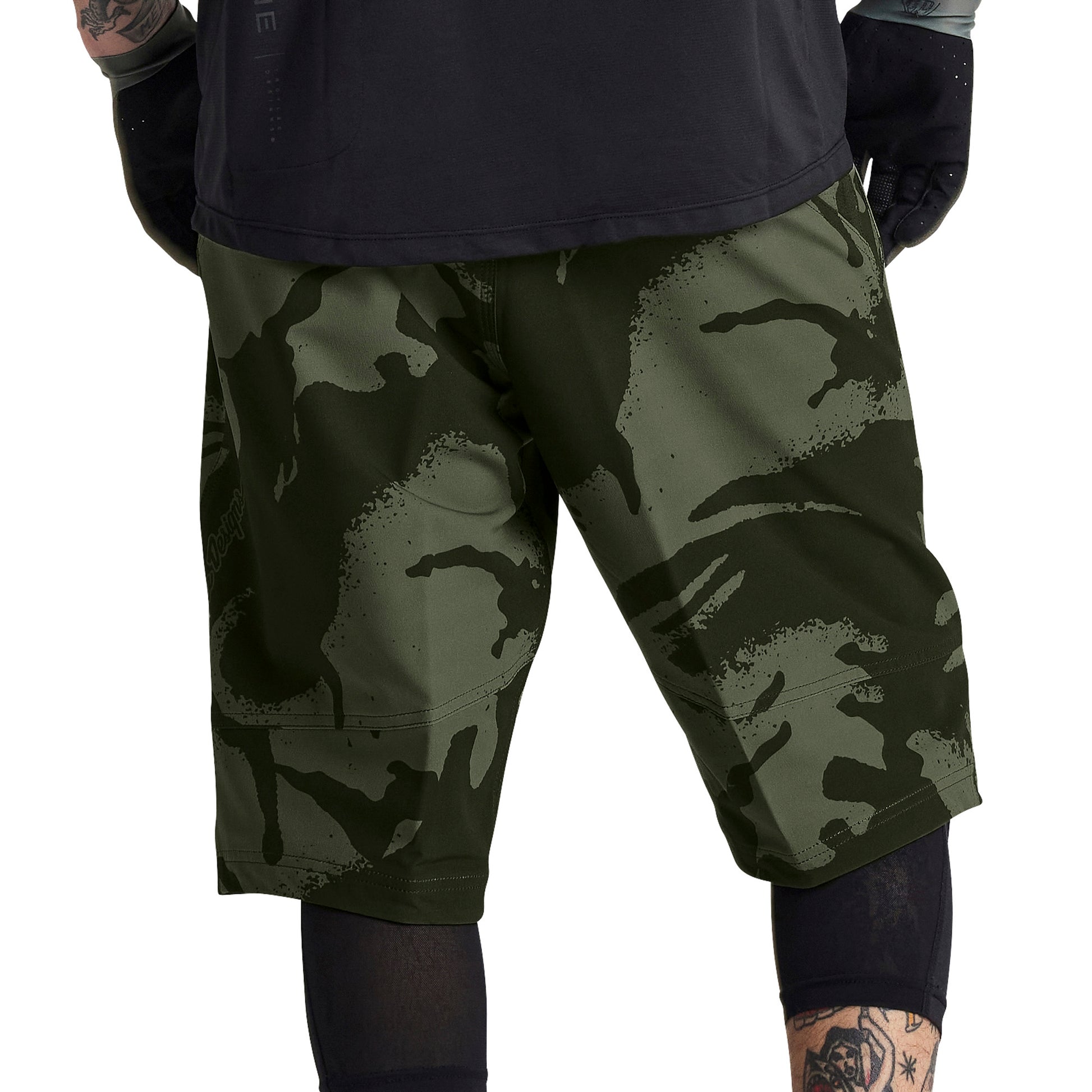 TLD Skyline Shell Shorts - No Liner - S-30 - Shadow Camo Olive - Image 1