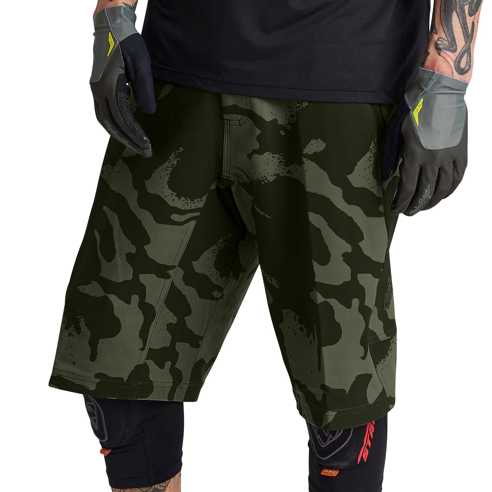 TLD Skyline Shell Shorts - No Liner - S-30 - Shadow Camo Olive - Image 3
