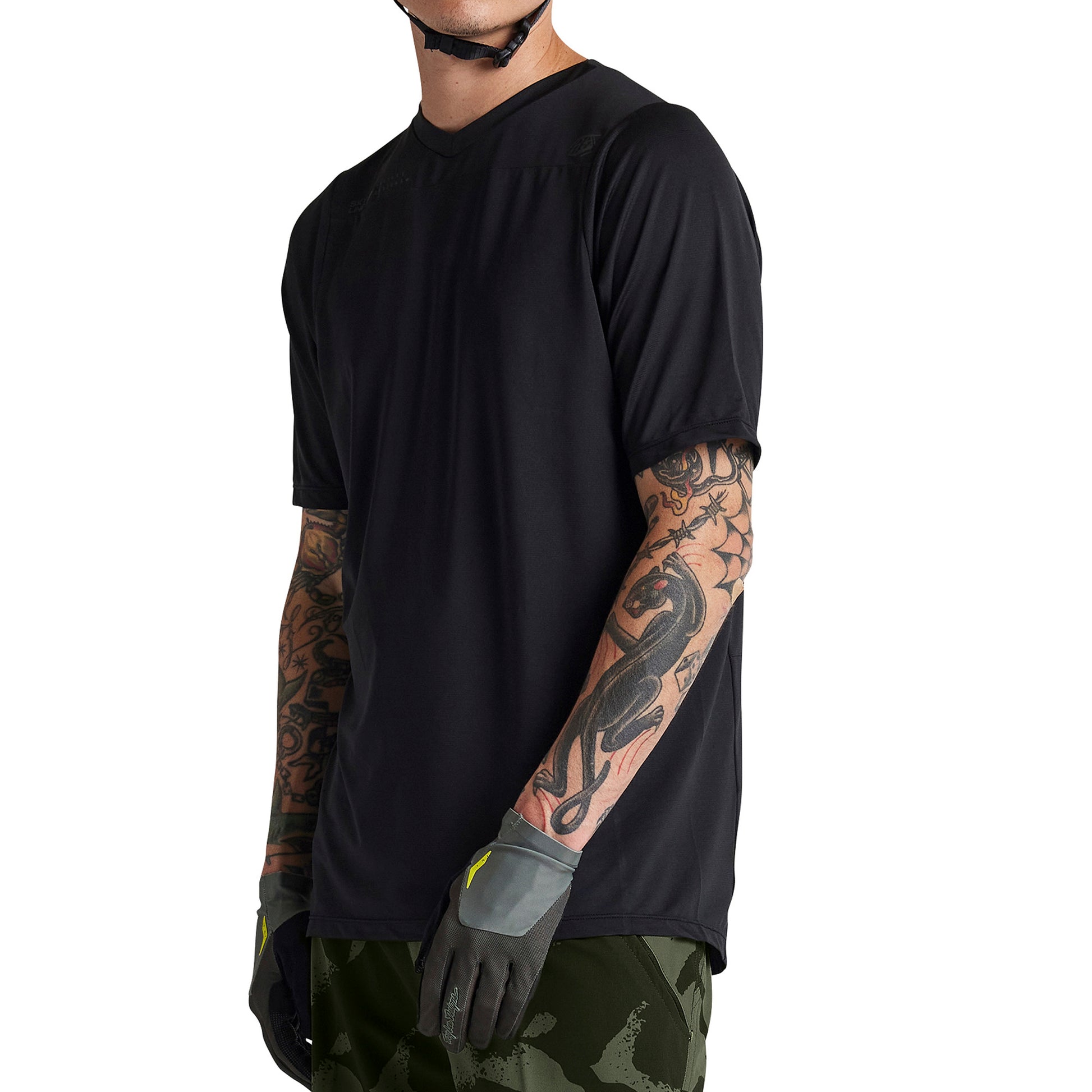 TLD Skyline Short Sleeve Jersey - S - Mono Black - Image 2