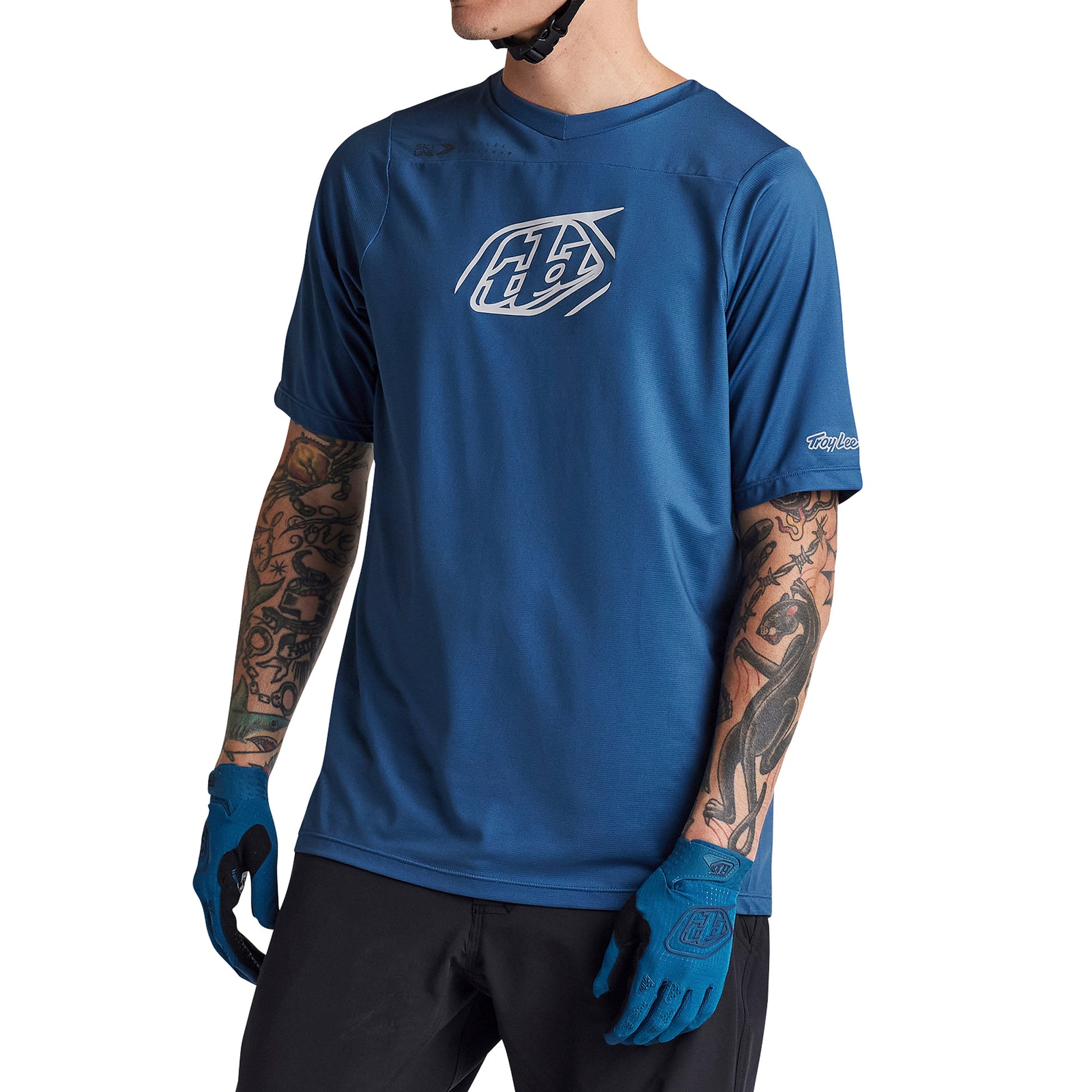 TLD Skyline Short Sleeve Jersey - XL - Iconic Indigo - Image 1