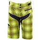 TLD Skyline Women's Shell Shorts - Women's S - Plaid Lime Green - Image 1