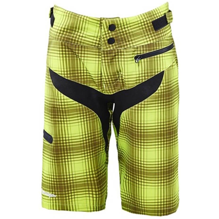 TLD Skyline Women's Shell Shorts - Women's S - Plaid Lime Green - Image 1