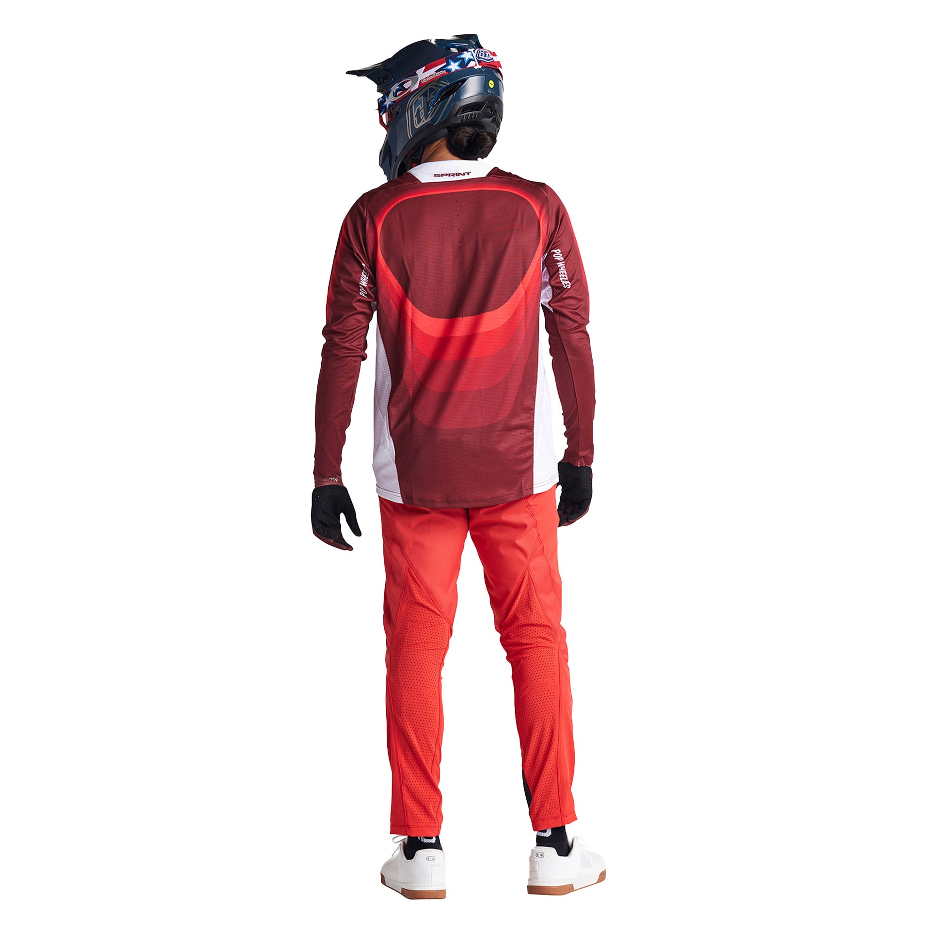 TLD Sprint Long Sleeve Jersey - S - Reverb Race Red - Image 7