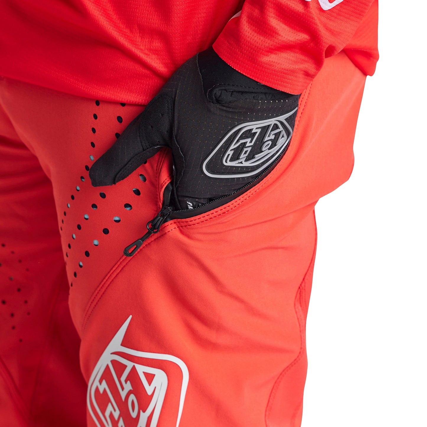 TLD Sprint Pants - M-32 - Mono Race Red - Image 9