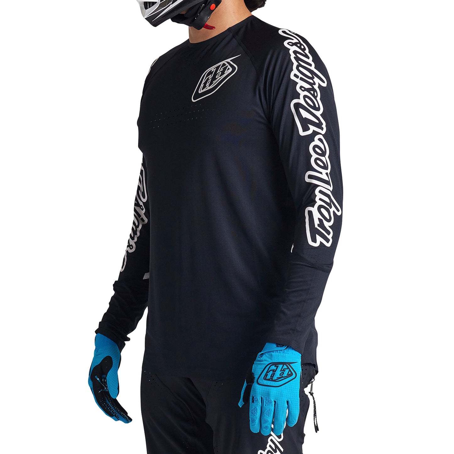 TLD Sprint Ultra Long Sleeve Jersey - L - Mono Black - Image 3