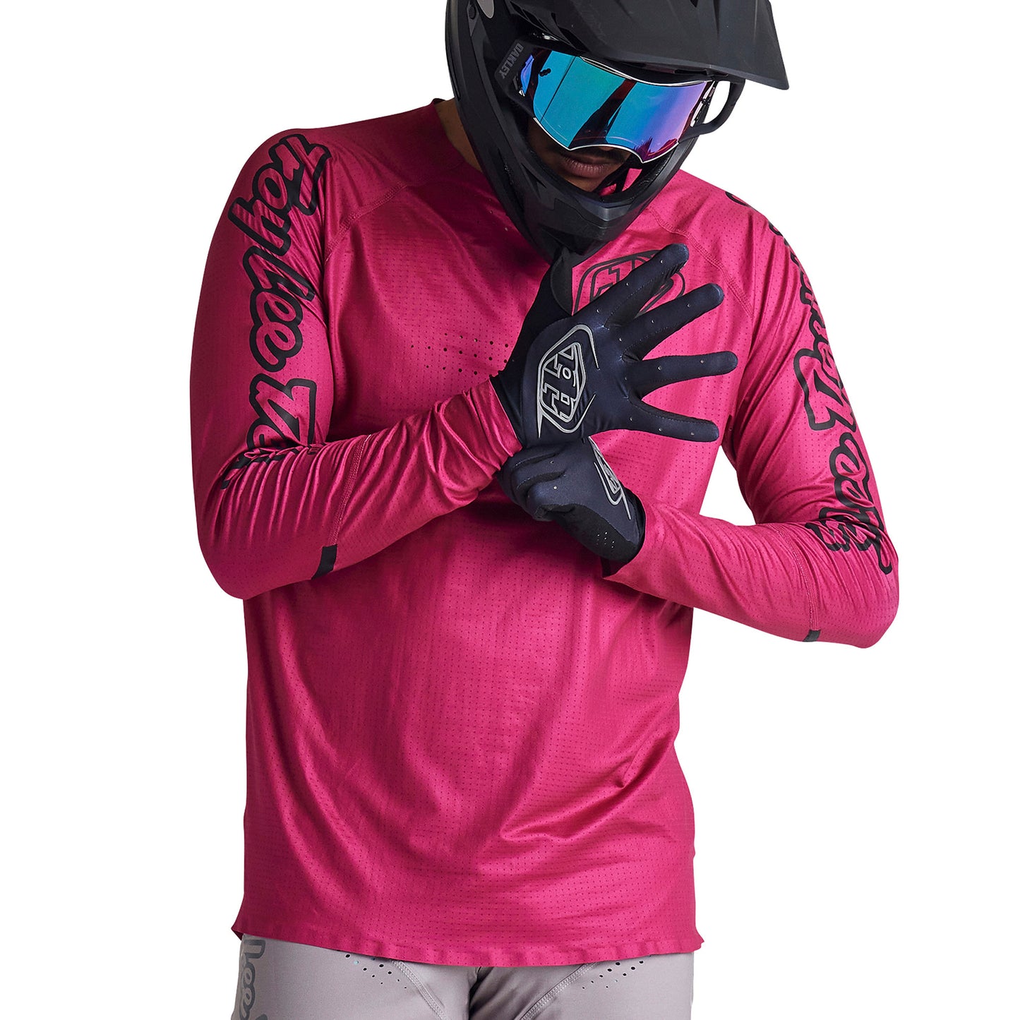 TLD Sprint Ultra Long Sleeve Jersey - M - Mono Berry - Image 1