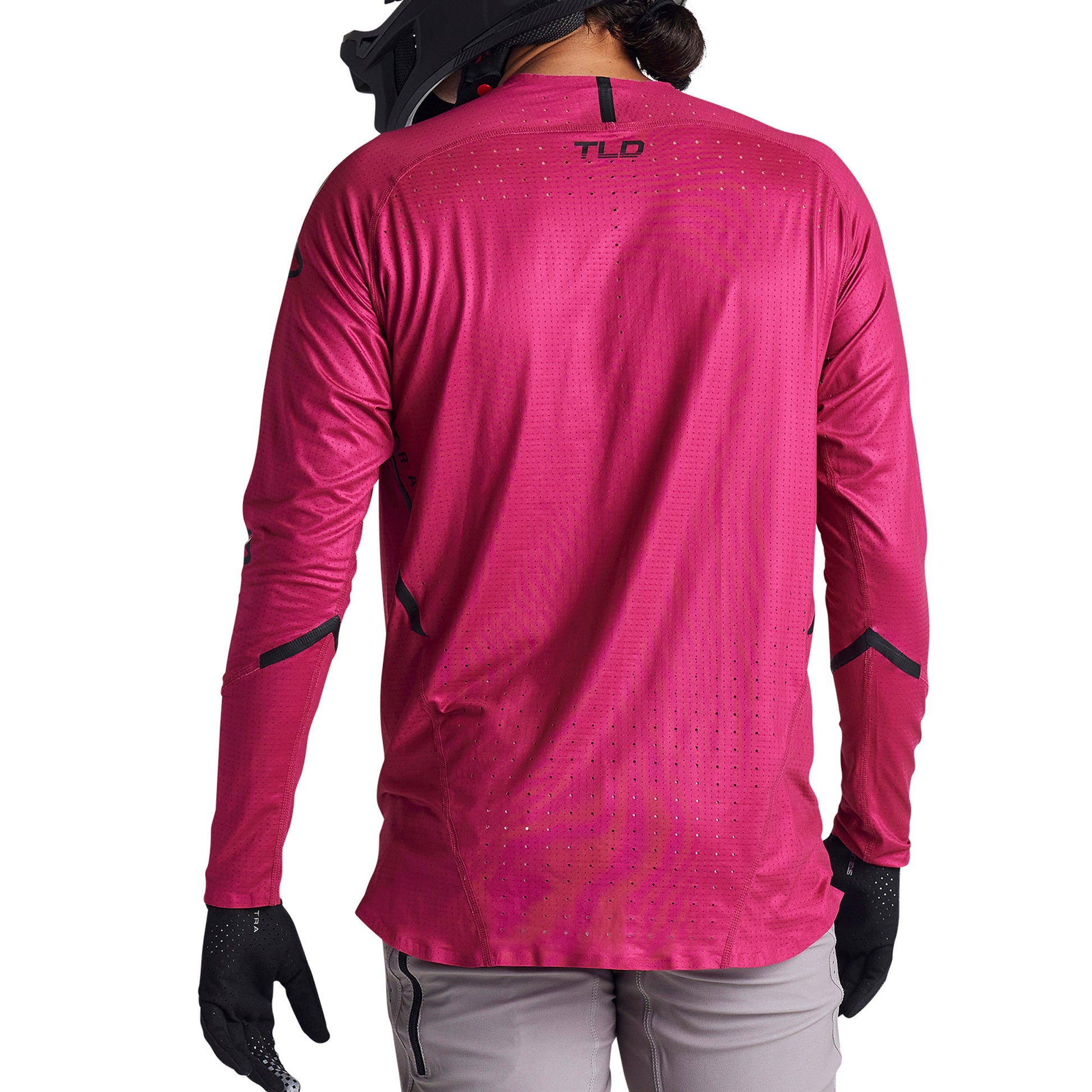 TLD Sprint Ultra Long Sleeve Jersey - M - Mono Berry - Image 5