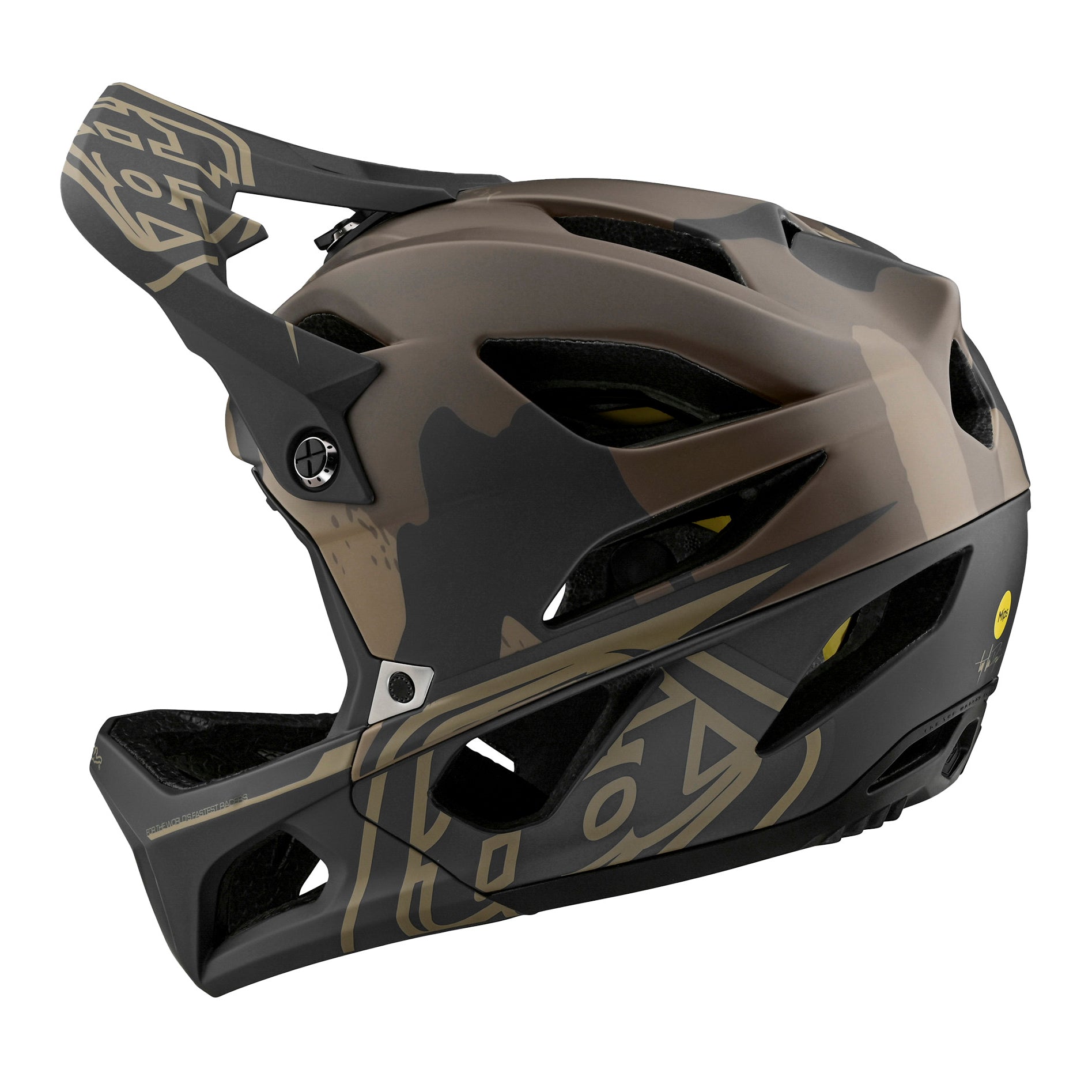 TLD Stage MIPS Helmet - XS-S - Stealth Camo Olive - Image 3