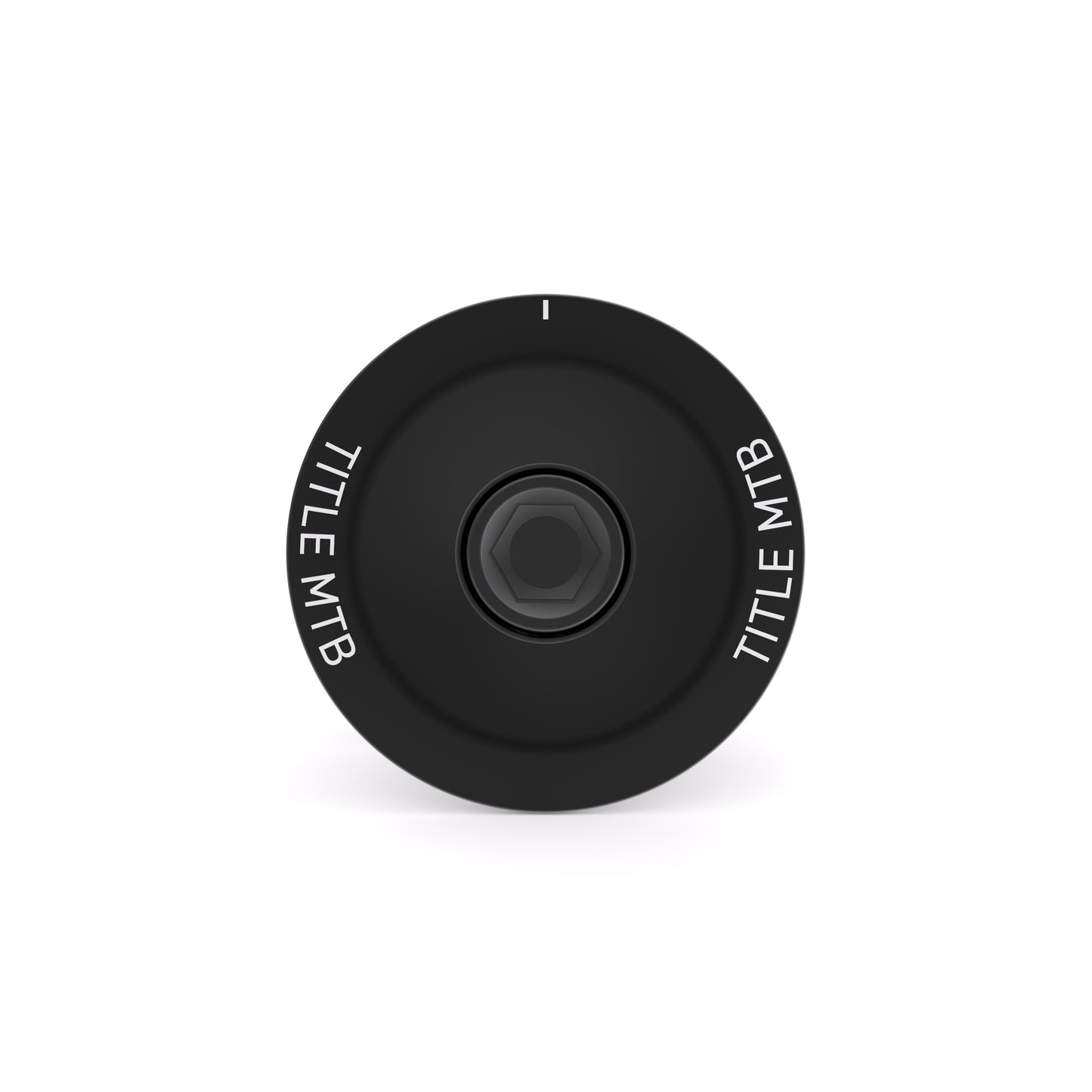 Title Headset Top Cap and Bolt - Black