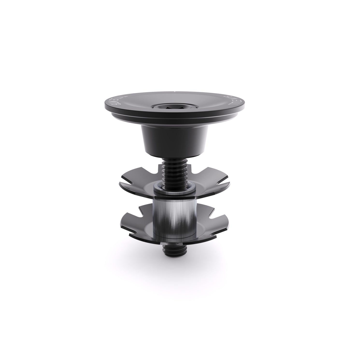 Title Headset Top Cap and Bolt - Black