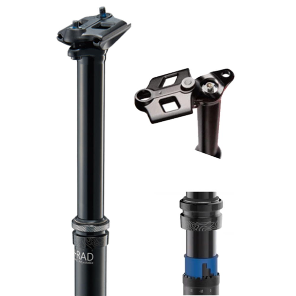 TranzX Adjustable Travel Dropper Post - 31.6mm - Internal - Stealth - 200mm Drop - 558mm Length - No Remote Supplied - Image 1
