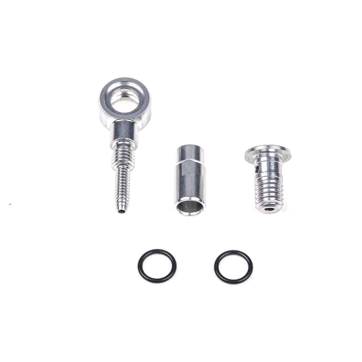 Trickstuff Kevlar Hose Fitting - Hose Fitting - Silver - Banjo Kevlar C41-C42-C21 Maxima / Piccola / Piccola HD - Image 1